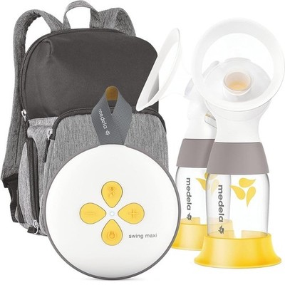 Medela Breast Pump Swing Maxi Double Electric Portable Pump with Carry Bag