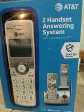 NEW Open Box AT T 2 Headset Answering System DL72250 With Connect To Cell