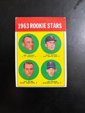 1963 Topps Rookie Stars Gary Peters and Jim Roland #522 Very Good Condition