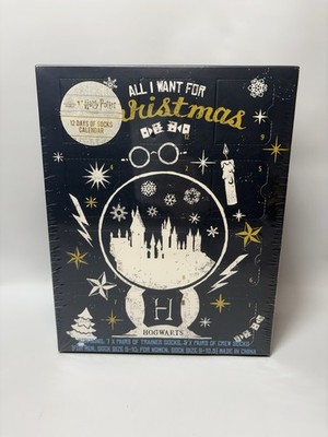 Harry Potter 12 Days Of Socks Christmas Advent Calendar Hogwarts New