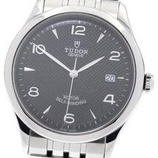 TUDOR 1926 91550 40mm SS Black Dial Automatic Date Watch #C393 6