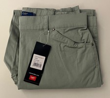 Cotton Traders Ladies Cotton Chino Trousers Pale Green UK 12 Straight Leg NEW