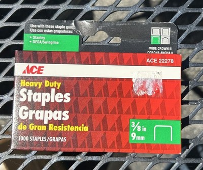 ACE HARDWARE 3/8''  (9mm) Heavy Duty Staples, 1,000 pk.  22278