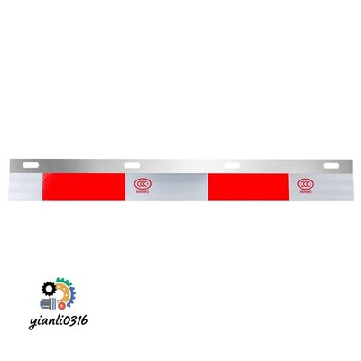 Pair 24''x3'' Aluminum Mud Flap Hanger Top Plates Reflector For Semi Truck Trailer