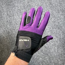 HEAD Vintage Racquetball Glove Mens L Purple Black Leather Sport Accessory