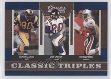 2010 Classics Classic Triples Henry Ellard Cris Carter Irving Fryar #5 HOF 0q4