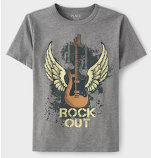 Boys Guitar Graphic T-Shirt