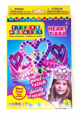 The Orb Factory Sticky Mosaics Mosaik Bastelset 1 koenigliche Krone Herz Diadem