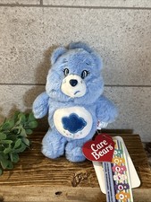 Authentic Care Bears   Grumpy Bear Plush Backpack Bag Charm Keychain NWT
