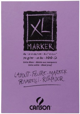 CANSON Skizzen und Studienblock ''XL MARKER'' DIN A3 100 Blatt