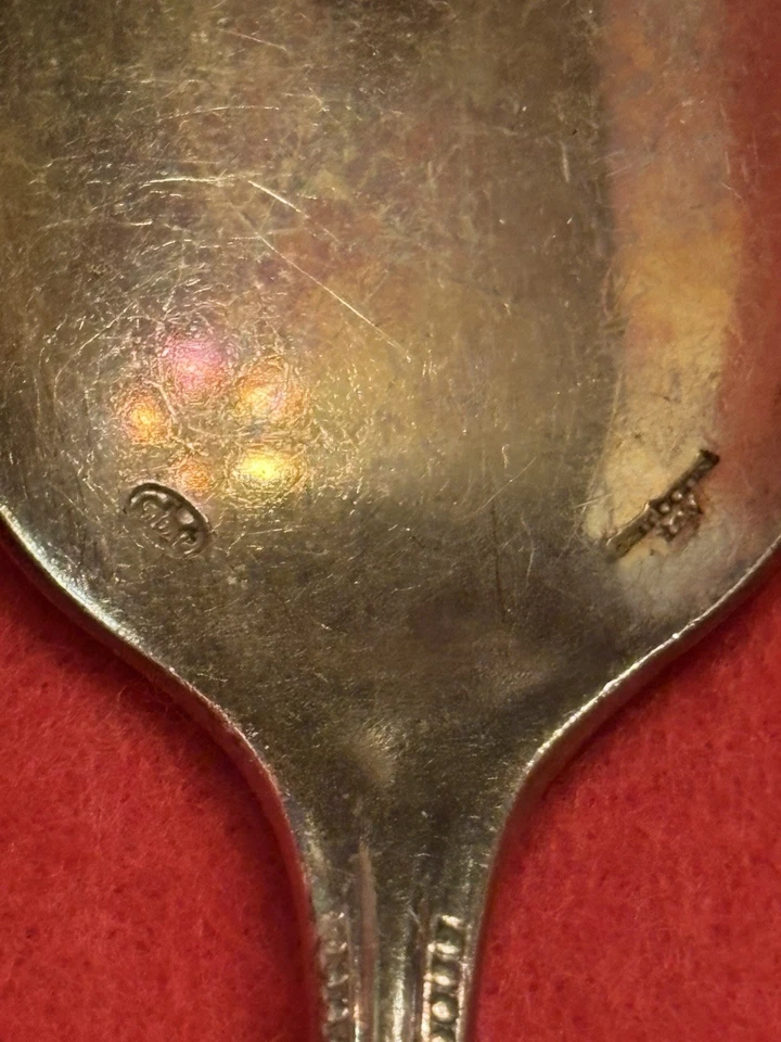 Sambonet Italia Cucharas Redondas Sopa Plateado Marcado Servicio Set 3 Foto 4 de 4