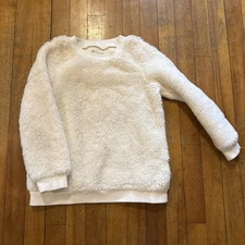 Tucker & Tate Girls ivory Fuzzy pullover Sweater sweatshirt Size 6 
