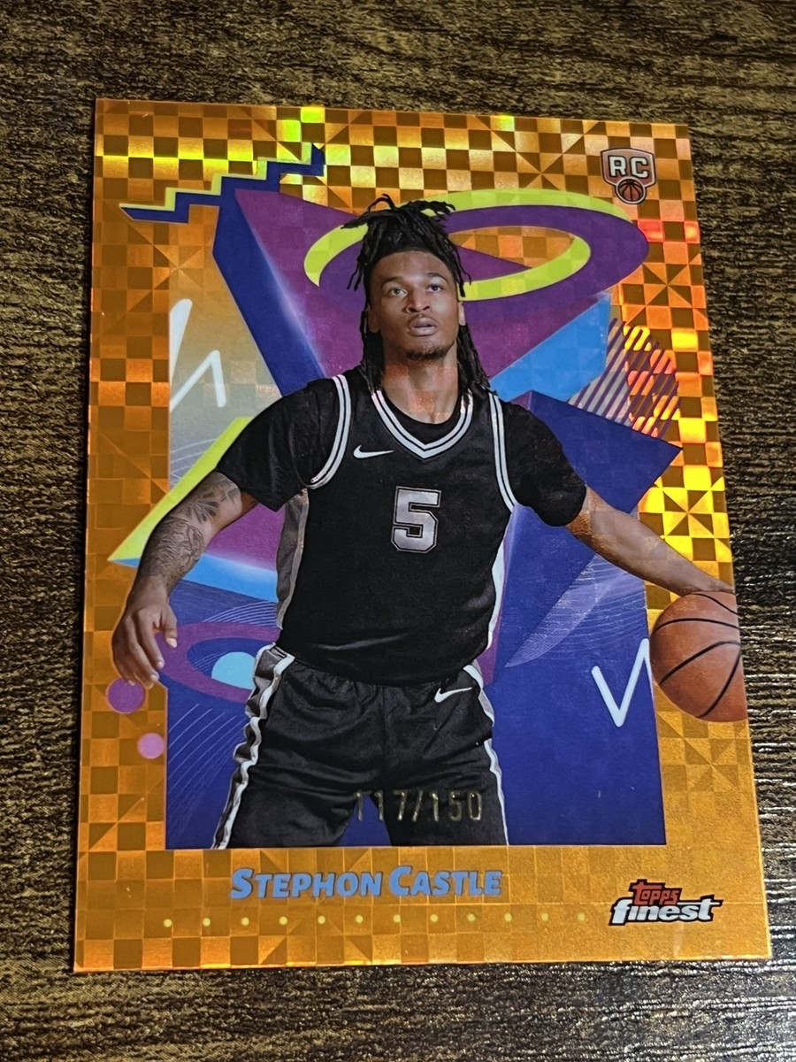 STEPHON CASTLE 2024-25 Topps Finest #289 Rookie Rare Orange
