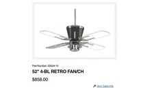 Quorum International Harley Davidson Ceiling Fan #93525-14 Light & Wall Control