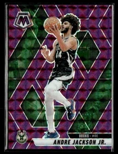 2024-25 Panini Mosaic #181 Andre Jackson Jr. Purple Mosaic #/99