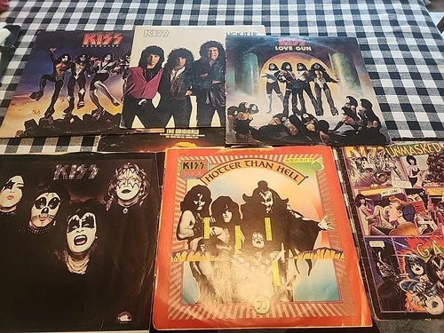 KISS Record LP Lot Of 5.See Comments  Some Better Than Others