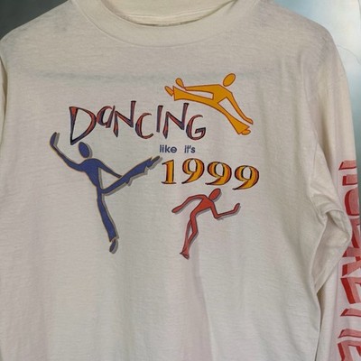Vintage ''Dancing Like It's 1999'' Cheer Dance Tigerettes Team T Shirt Sz M/L Tee