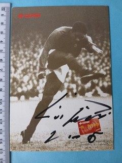 Eusebio Benfica & Portugal Signed Promo Card