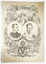 Kronprinz Rudolf Österreich Stephanie v. Belgien Hochzeit Tribüne 1881 Wien