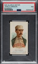 1887 1888 N28 ALLEN & GINTER JOHN CLARKSON VINTAGE BASEBALL HALL OF FAME PSA 7
