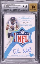 Deshaun Watson 2020 Panini Flawless Star Swatch Platinum NFL Shield Auto 1/1