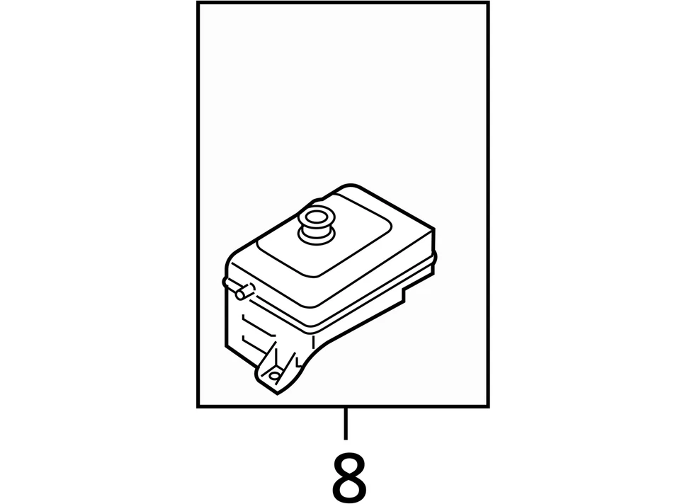 Kia Optima 2017 botella de desbordamiento de refrigerante OEM 111 k millas - LKQ425781996 Foto 4 de 4