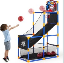 JOYIN Arcade Basketball Game Set with 4 Balls and Hoop for Kids 3 to 12 Years...