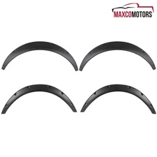 Fender Flares Fits 4PC Universal Flexible Front+Rear Car Extra Wide Wheel Arches