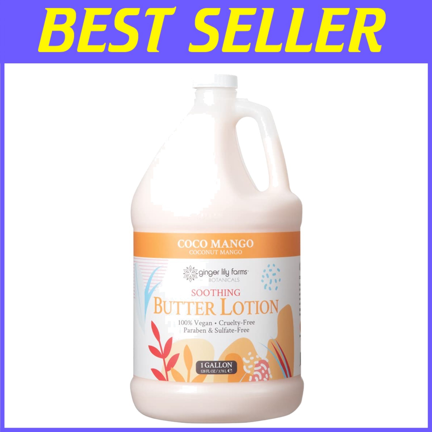 Coconut Mango Scented Body Butter, 1 Gal