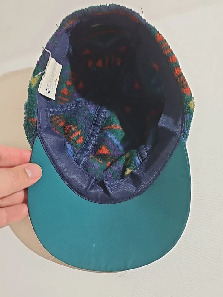 Винтажная мужская флисовая ацтекская кепка с узором Columbia размер S/M США - Изображение 4 из 4