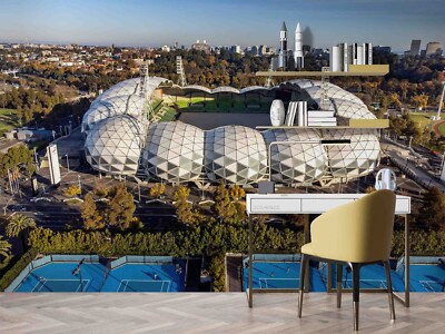 3D Stadium City Sky Self-adhesive Removeable Wallpaper Wall Mural