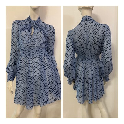 DENNY ROSE Kleid himmlisches Kleid Sternenmuster blau Gr. IT 46