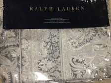 RALPH LAUREN MARIELLA PAISLEY GREY 3p KING DUVET SET bnip