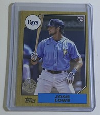 Josh Lowe 2022 Topps Series 2 1987 Topps Rookie RC #87TB-27 Tampa Bay Rays