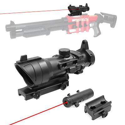 Tactical 1.5X Sight Scope Red Dot with Rail Mount for Nerf Modify Toy