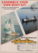 1979 Vintage Print Ad Assemble Your Own Boat Kit G-22 The Basskit Glassline