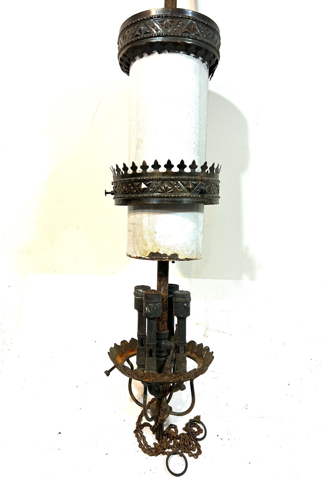 Antique Victorian Gas Lamp Fixture eBay