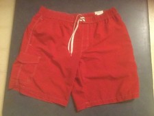 St. John's Bay Men's XXL Red Mesh Lined Swim Trunks NWT 40