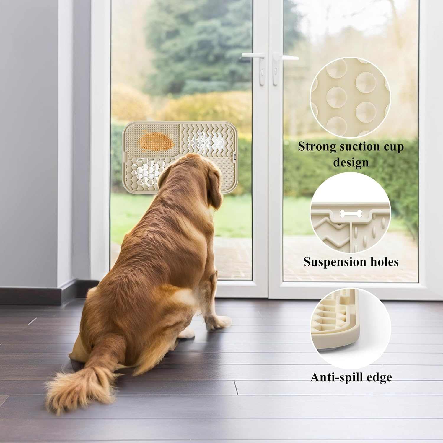 Licky Mats for Dogs Large Dog Slow Feeding Lick Mats with Suction Cup