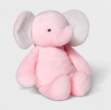 NWT Carters Just One You 8" Pink Elephant Crinkle Ears Plush Rattle Baby Toy