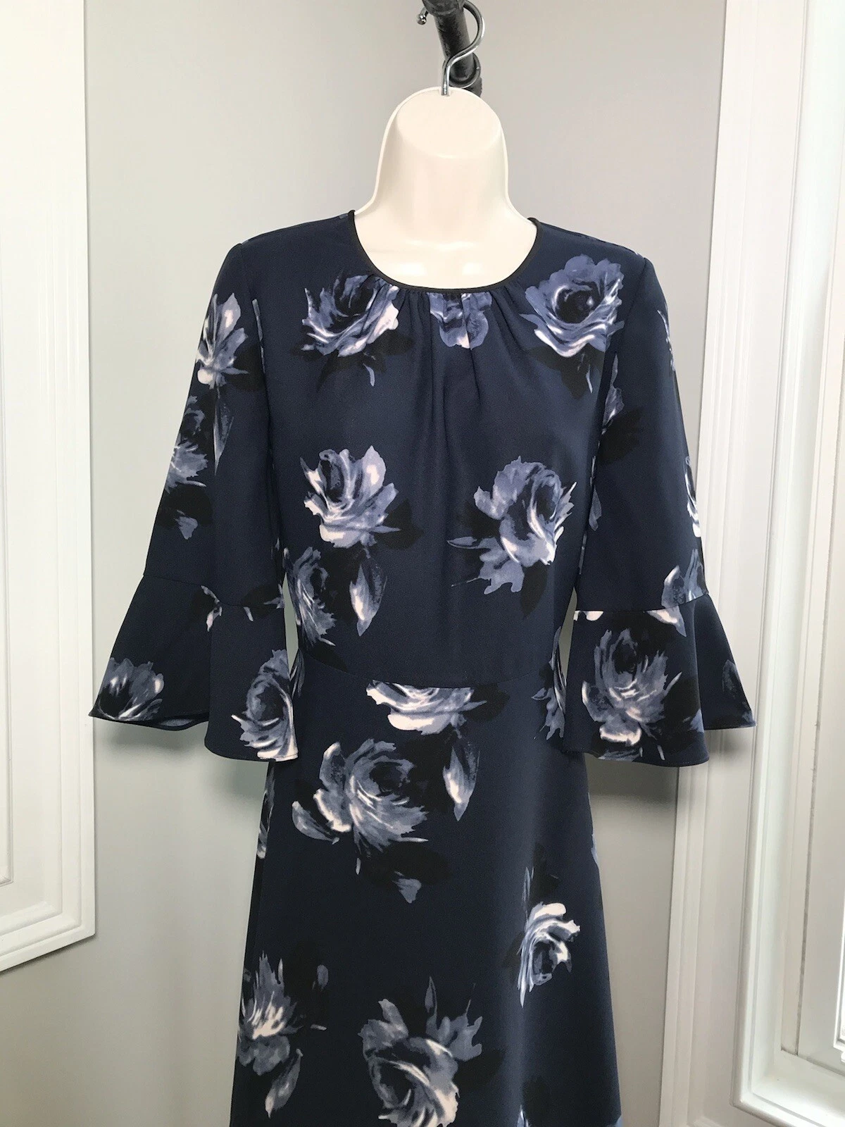 Abito Kate Spade Blu Floreale ~ Donna 8 NUOVO CON ETICHETTE $328