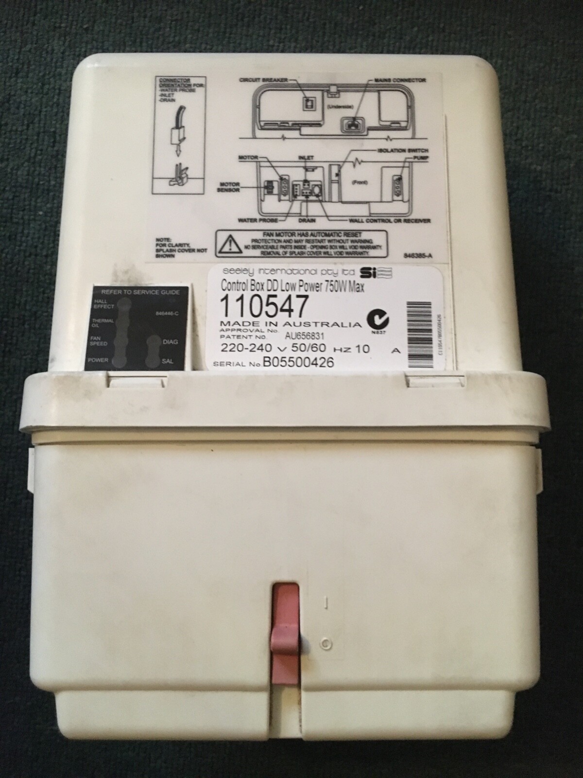 BREEZAIR EVAPORATIVE COOLER AIR CONDITIONER CONTROL MODULES110554