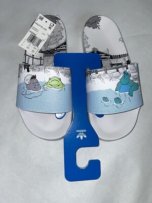 Adidas x Pixar Adilette Lite Monsters Inc Mike Sulley Slides Size 5 GX0995 Adidas X Disney Pixar Monsters Inc Adilette Lite Slides  main image 2