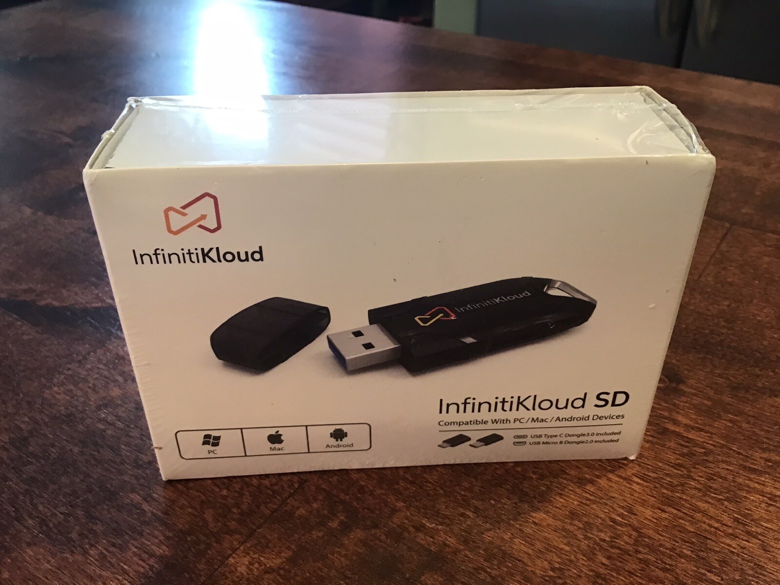 New INFINITIKLOUD SD Data Back-Up, PC, MAC, Android Compatible