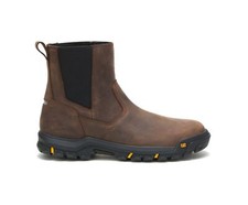 Mens CAT WHEELBASE Soft Toe Pull On Boots P51033 Clay Brown