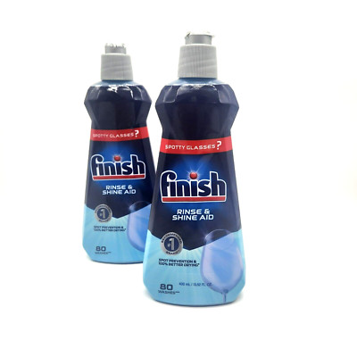 Finish Jet-Dry Rinse Aid Liquid Dishwasher Cleaner 13.5oz   2 Bottles
