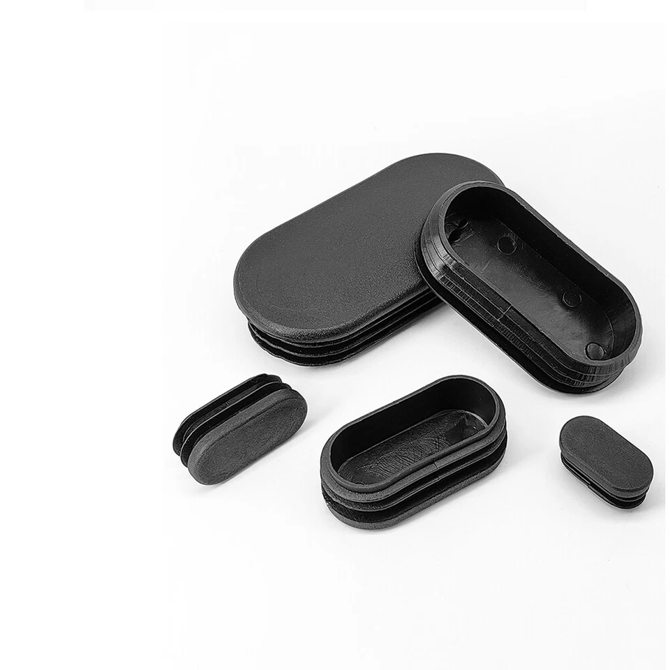 Tappi terminali ovali in plastica inserti per tubi, tappi ciechi, libbra per tubi in acciaio - Immagine 2 di 4