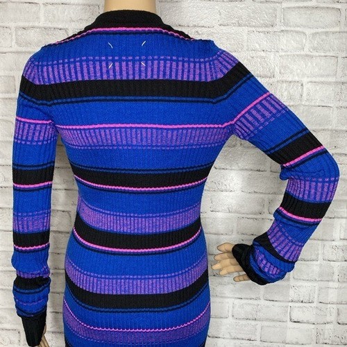 Maison Martin Margiela wool striped ribbed dress midi s small - Picture 8 of 10