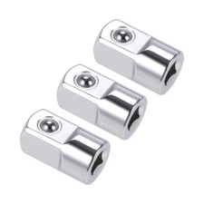 3Pcs 1/4" Drive Female to 1/2" Male Socket Adapter