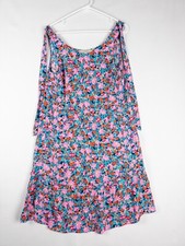 Loft Floral Dress Womens Small All Over Print Strap Sleeveless Midi Spring